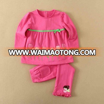 Wholesale Price, in-Stock Baby Clothes Infant Girls Sunsuit (14092)